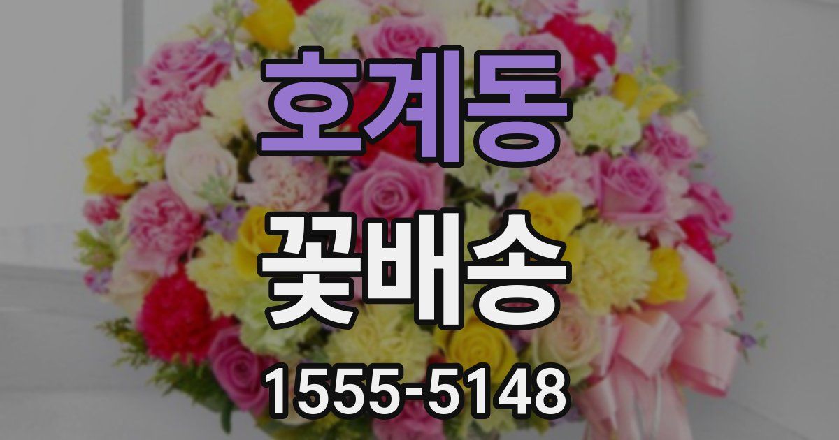 호계동 꽃배송