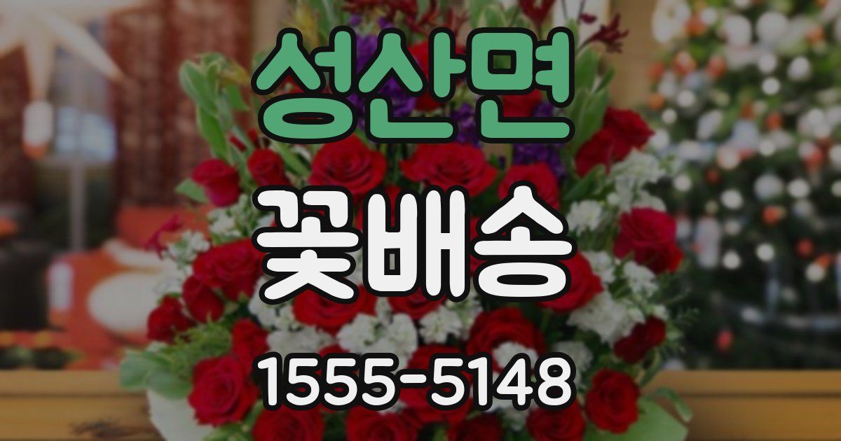 성산면 꽃배송