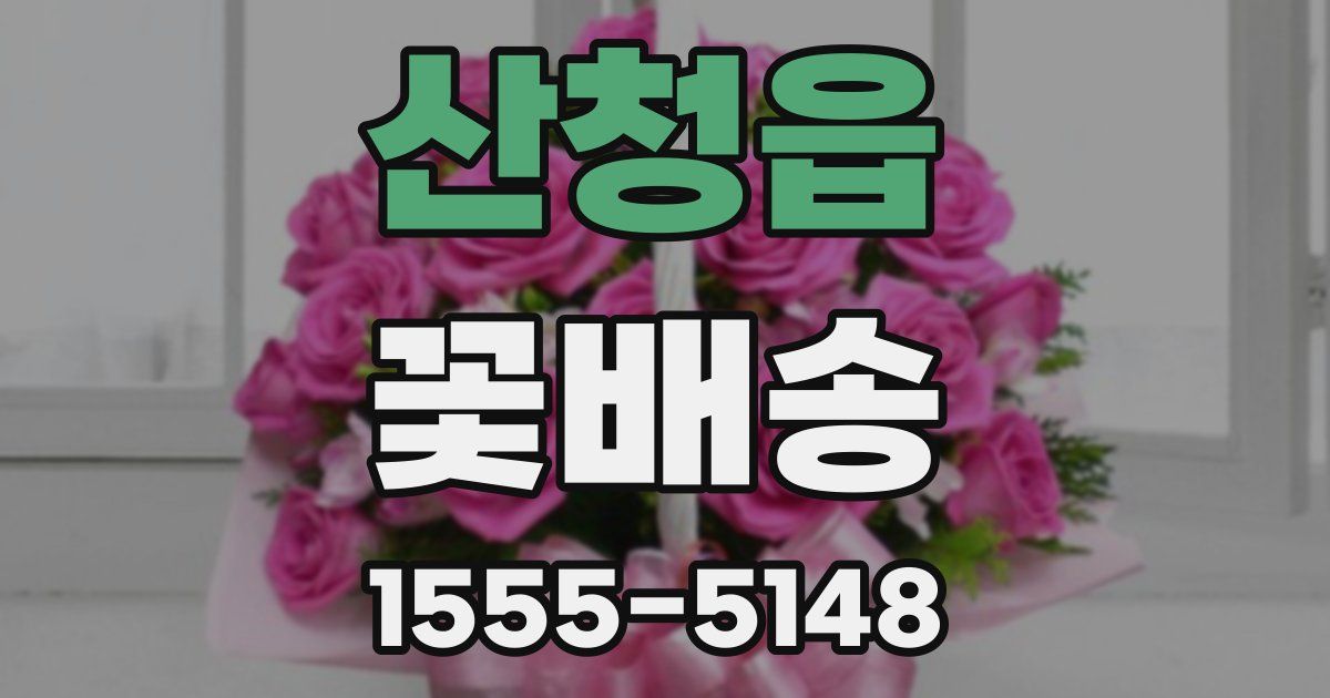 산청읍 꽃배송