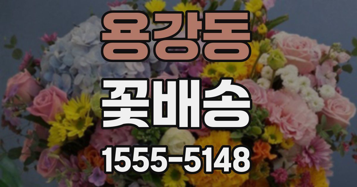 용강동 꽃배송