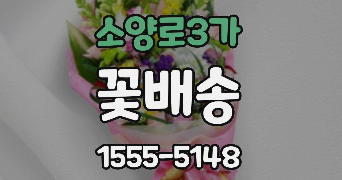 소양로3가 꽃배송
