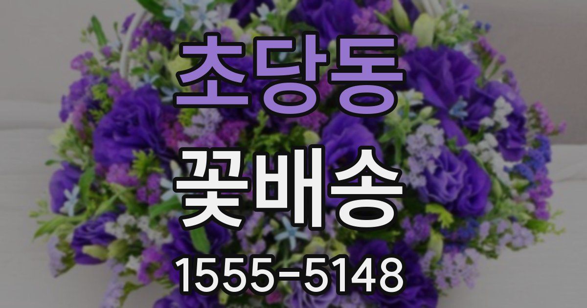 초당동 꽃배송