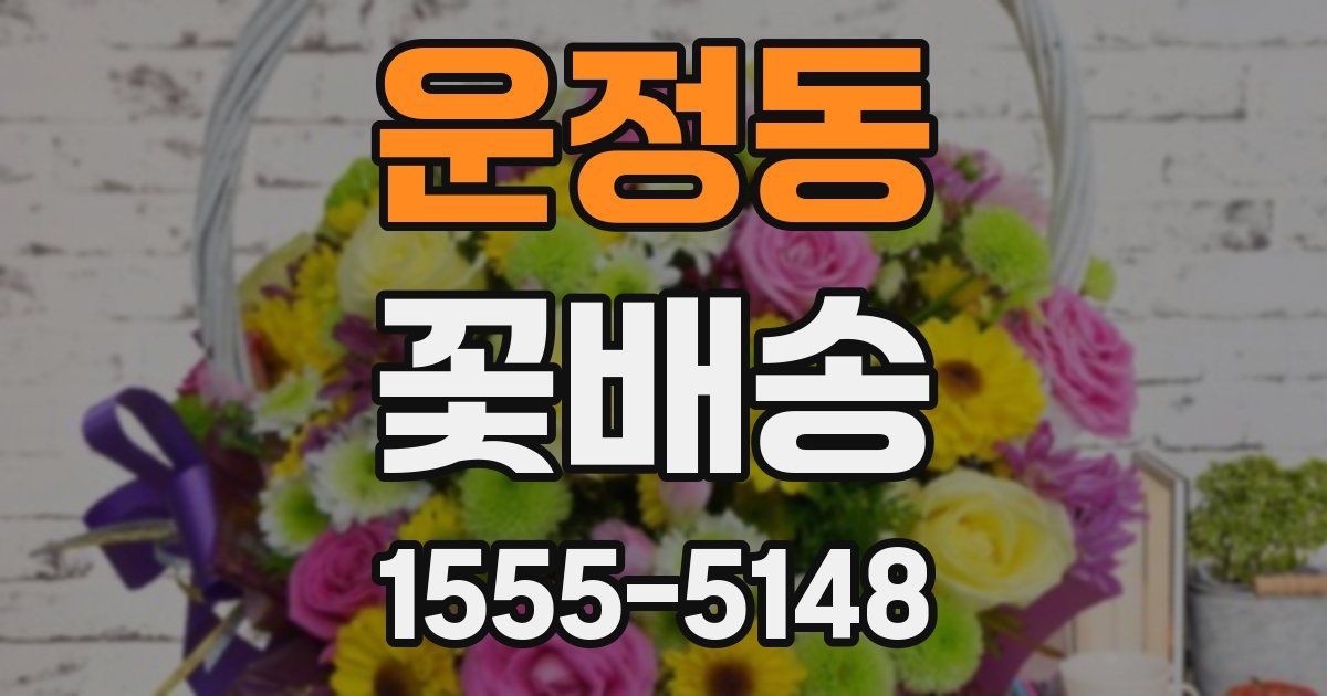 운정동 꽃배송