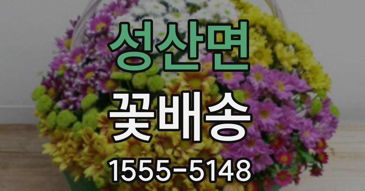 성산면 꽃배송