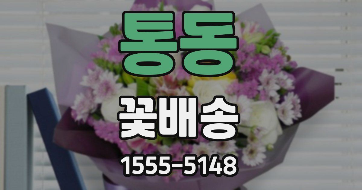통동 꽃배송