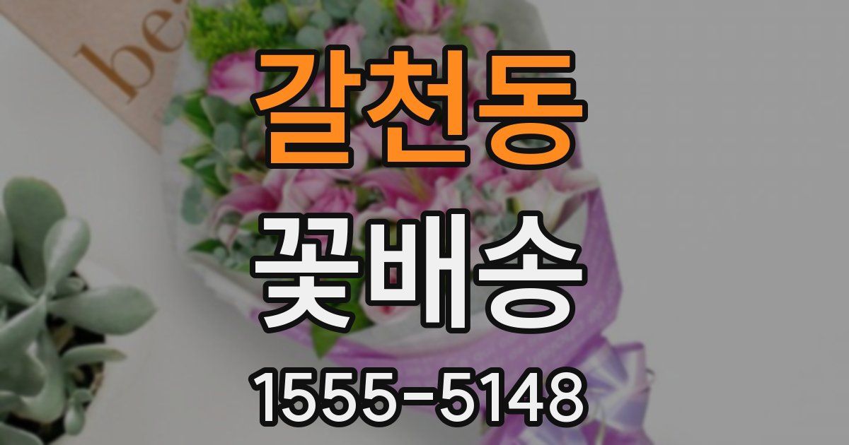 갈천동 꽃배송