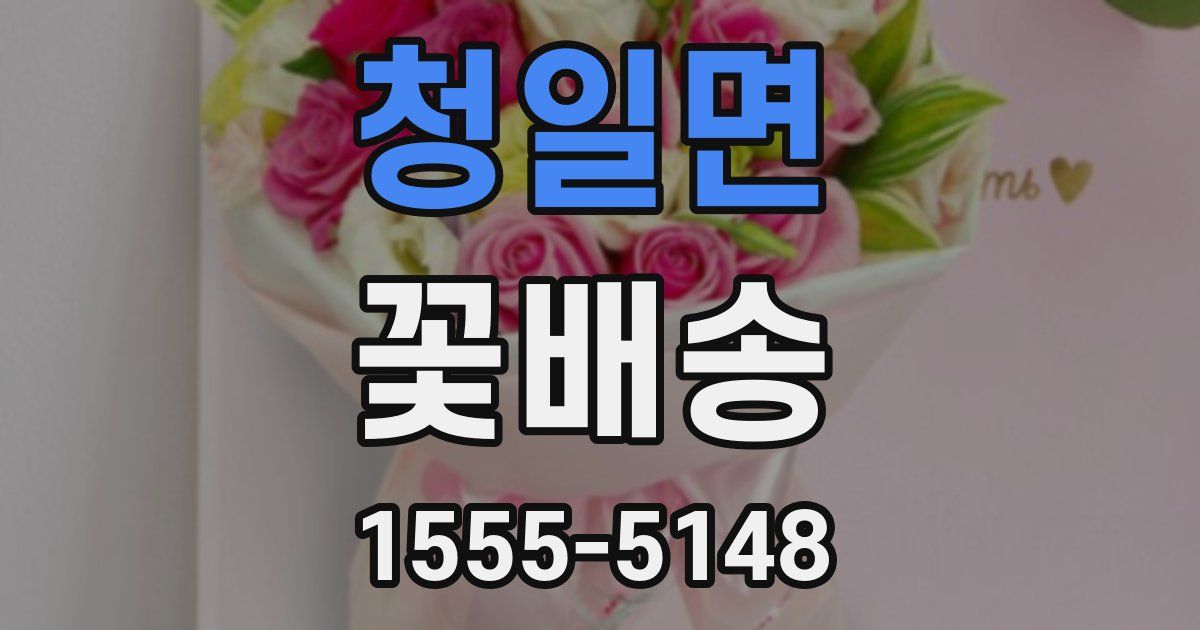 청일면 꽃배송