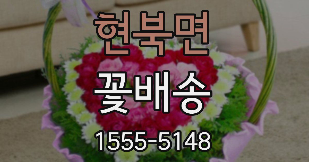 현북면 꽃배송