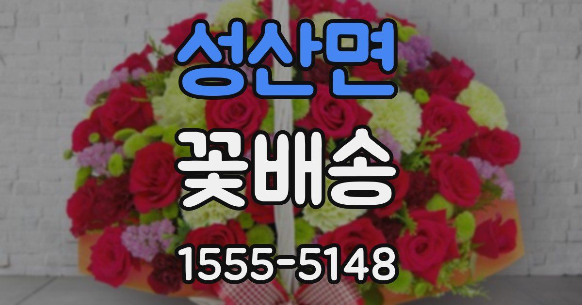 성산면 꽃배송