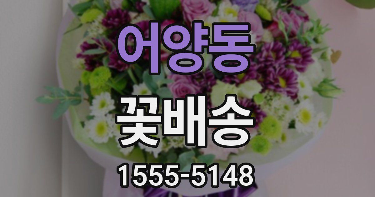 어양동 꽃배송