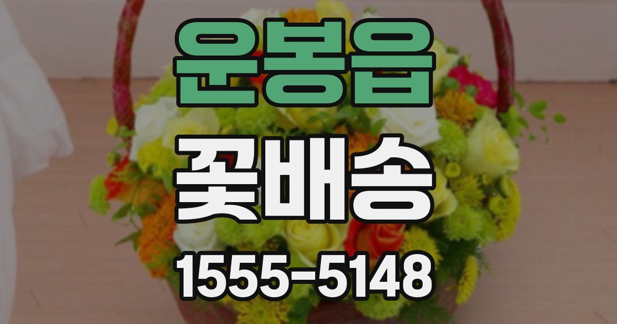 운봉읍 꽃배송