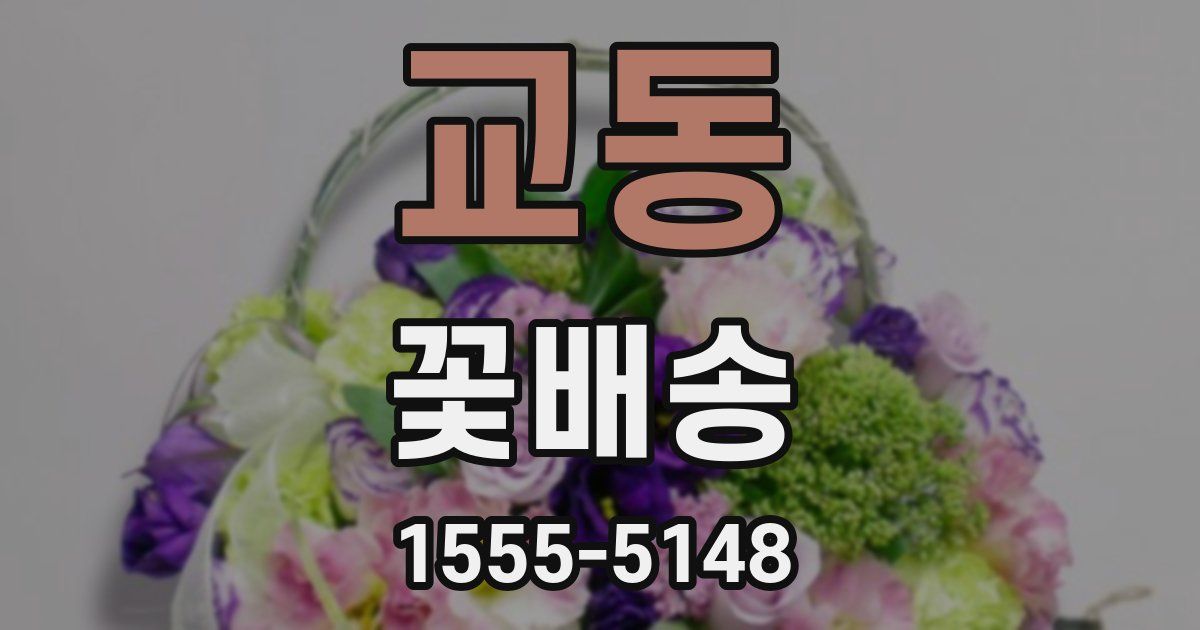 교동 꽃배송