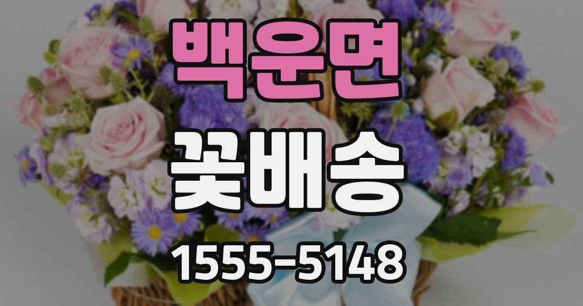 백운면 꽃배송