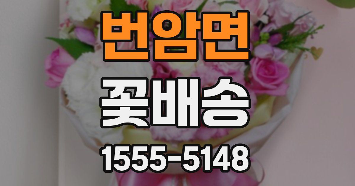 번암면 꽃배송