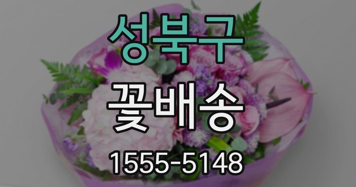 성북구 꽃배송