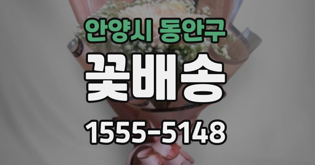 안양시 동안구 꽃배송