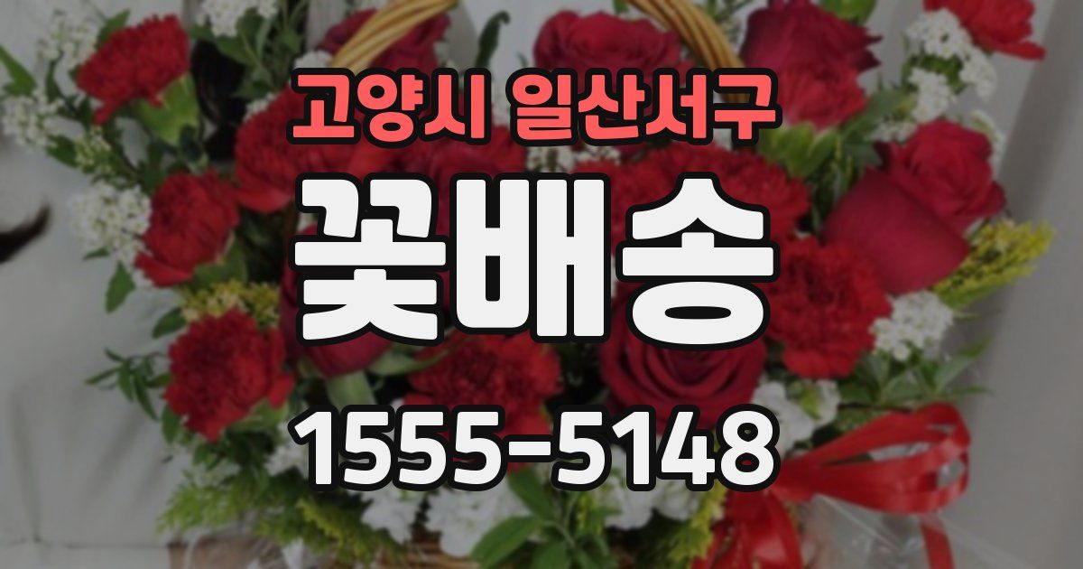고양시 일산서구 꽃배송