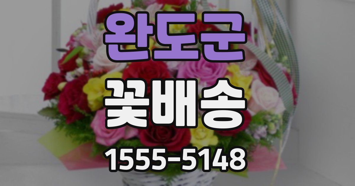 완도군 꽃배송