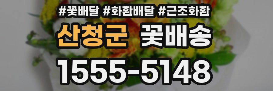 산청군 꽃배송