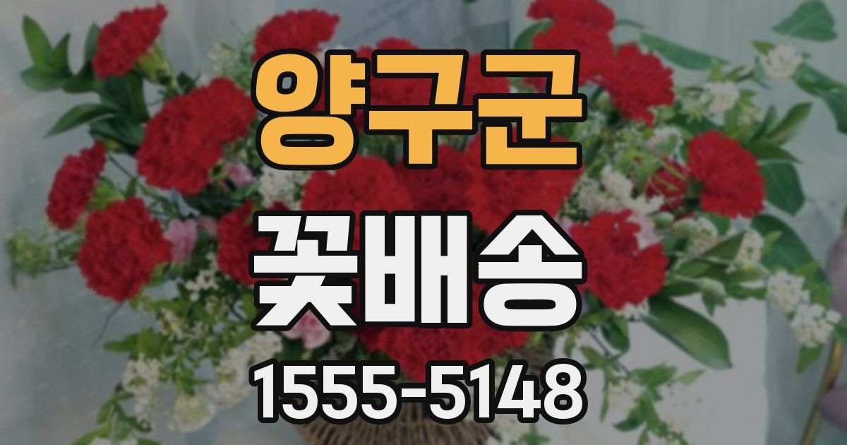 양구군 꽃배송