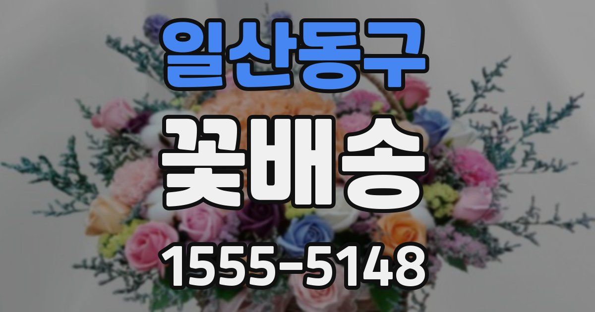 일산동구 꽃배송