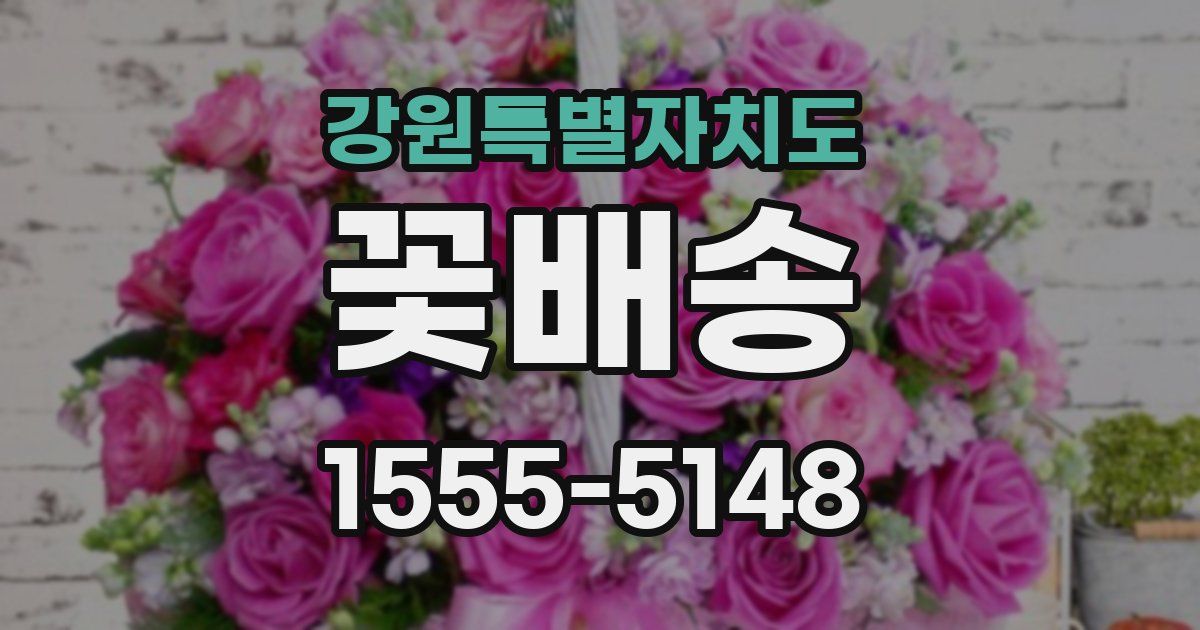 강원특별자치도 꽃배송