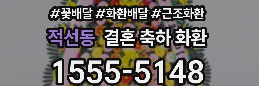 적선동 결혼 축하 화환