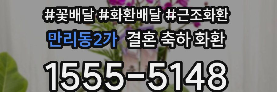 만리동2가 결혼 축하 화환