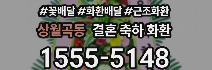 상월곡동 결혼 축하 화환