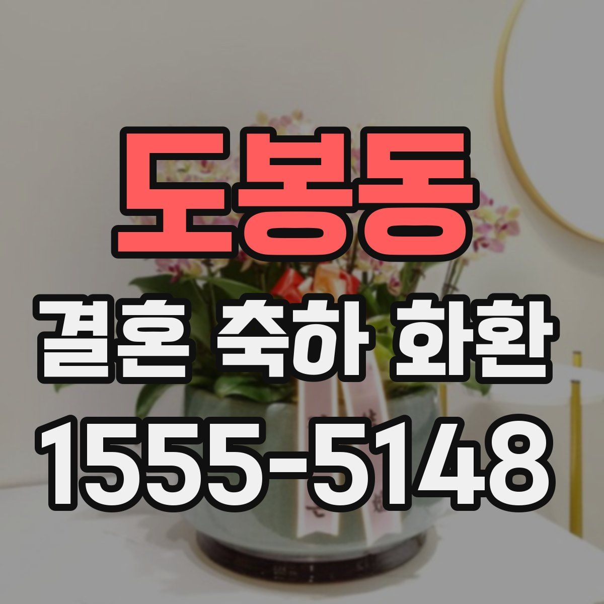 도봉동 결혼 축하 화환
