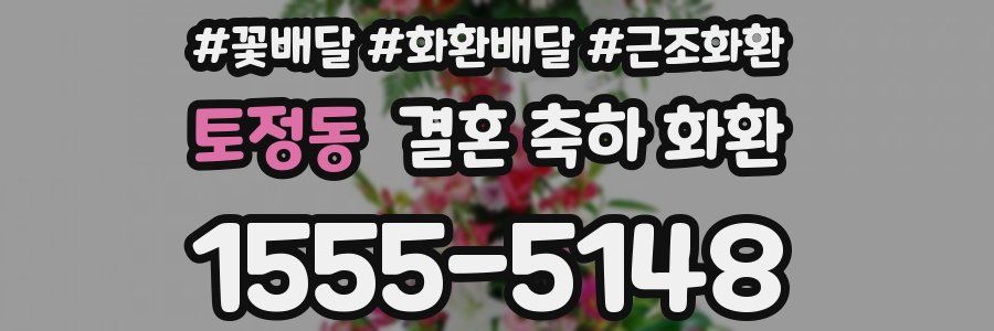 토정동 결혼 축하 화환
