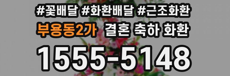 부용동2가 결혼 축하 화환