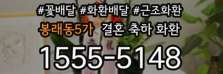 봉래동5가 결혼 축하 화환