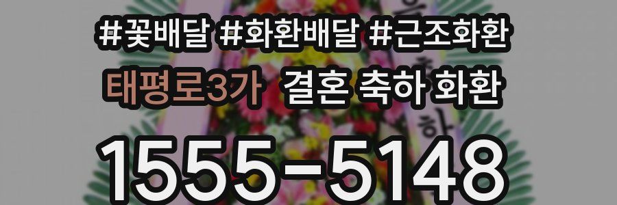 태평로3가 결혼 축하 화환