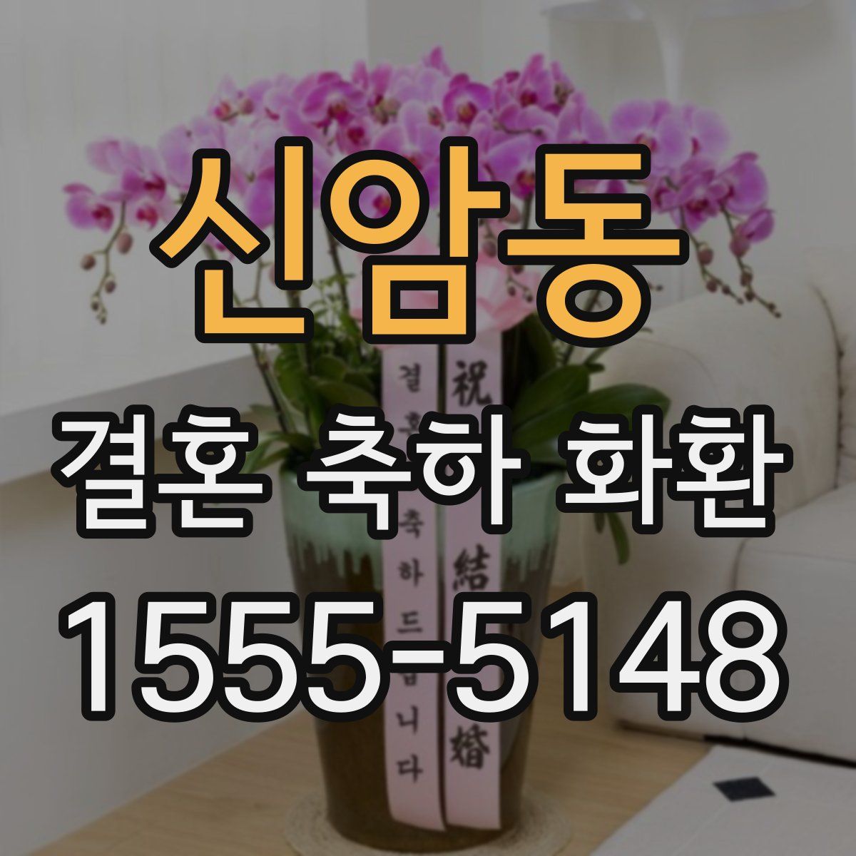 신암동 결혼 축하 화환