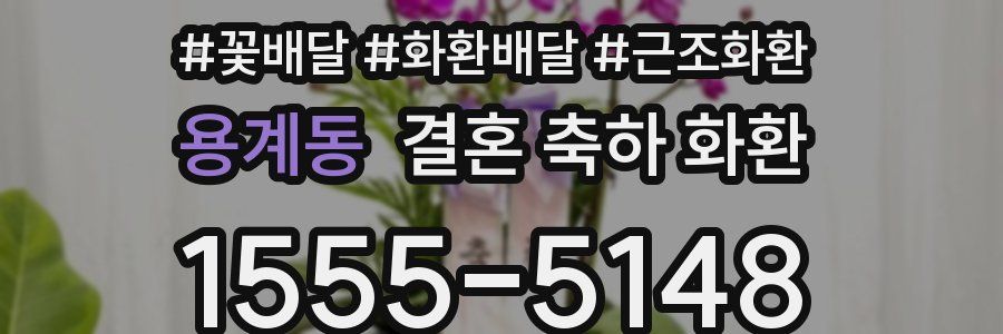 용계동 결혼 축하 화환