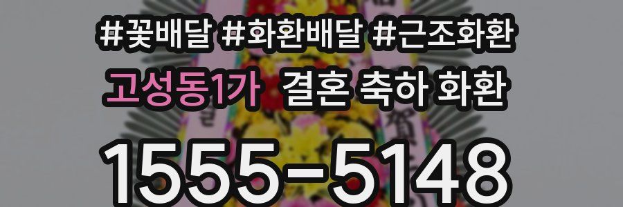 고성동1가 결혼 축하 화환