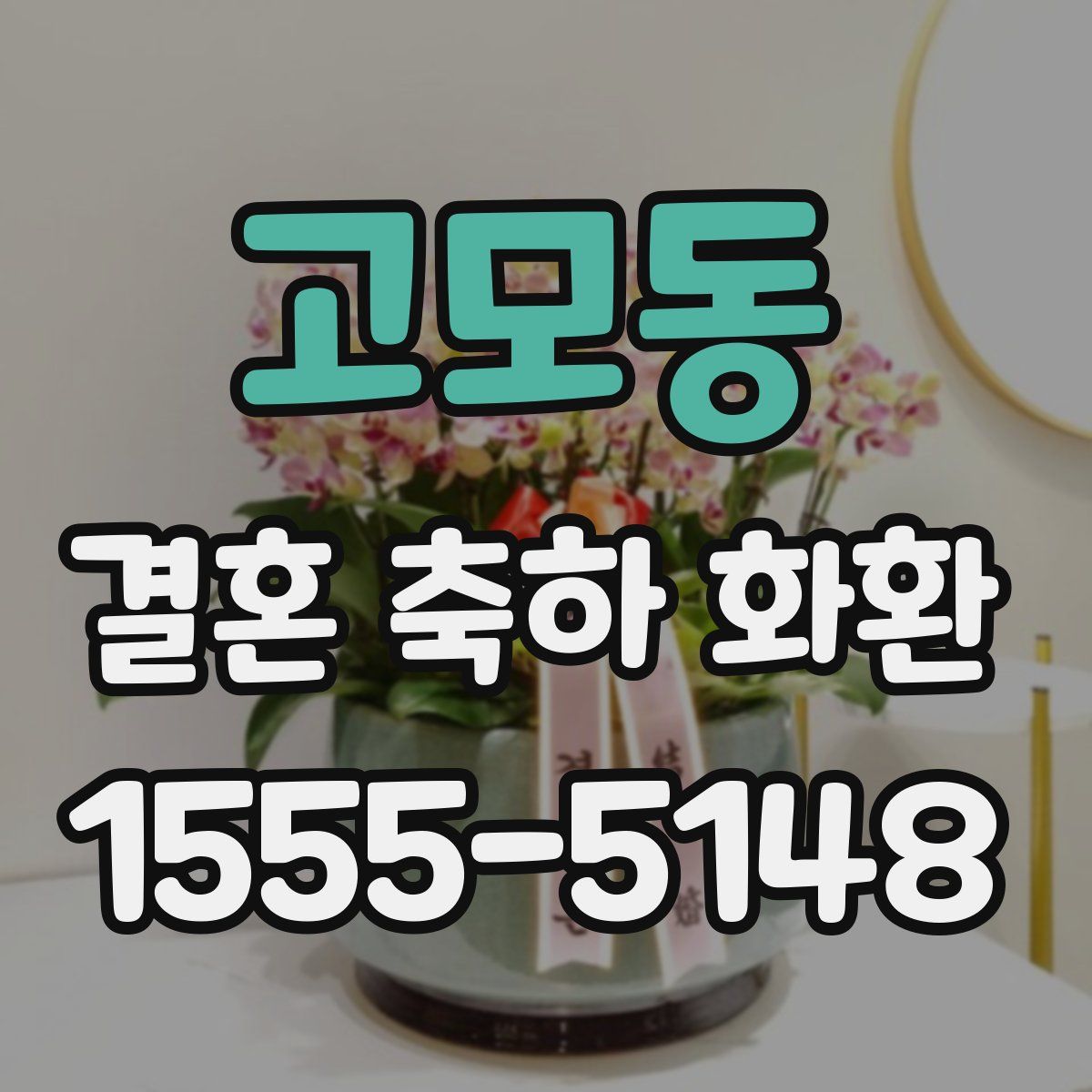 고모동 결혼 축하 화환