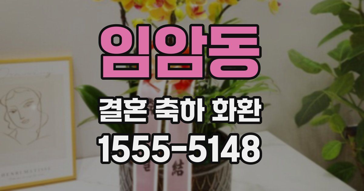 임암동 결혼 축하 화환