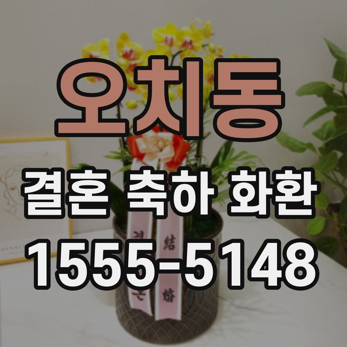 오치동 결혼 축하 화환