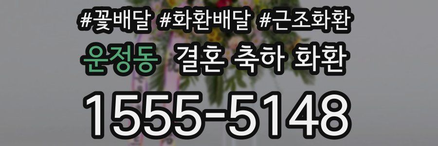 운정동 결혼 축하 화환