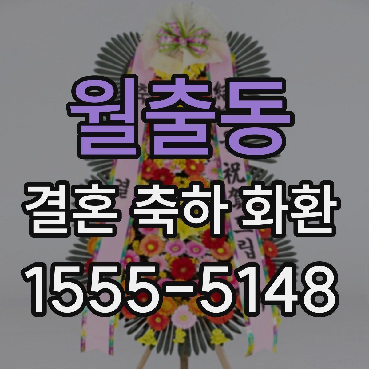 월출동 결혼 축하 화환 배송 가능 구역 확인이 중요한 이유
