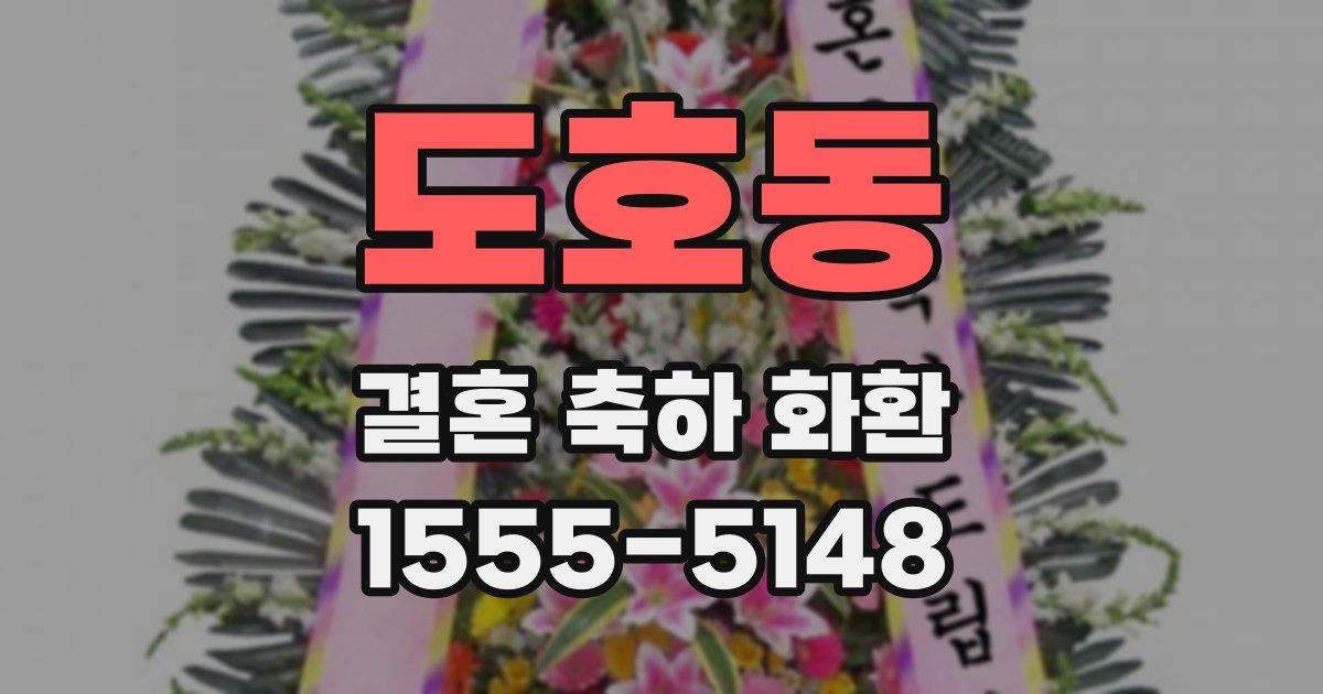 도호동 결혼 축하 화환