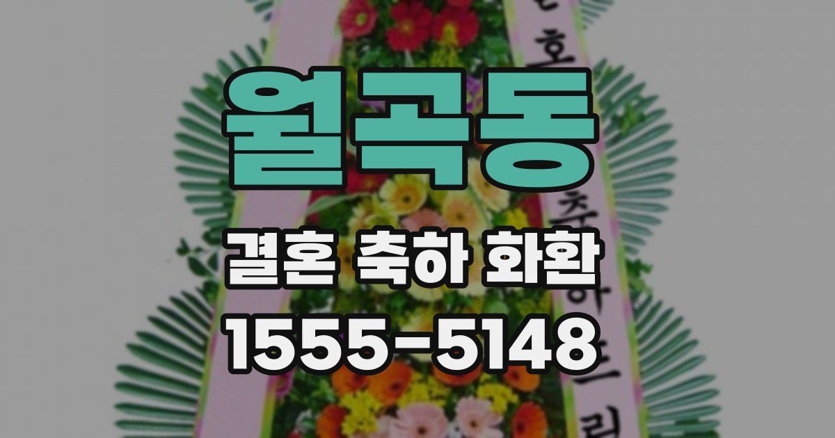 월곡동 결혼 축하 화환