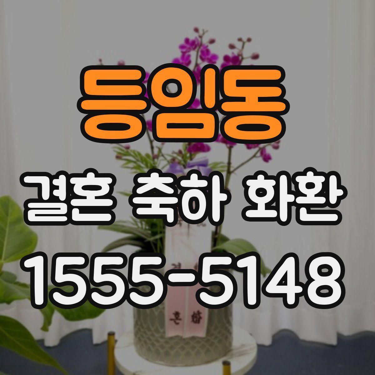 등임동 결혼 축하 화환