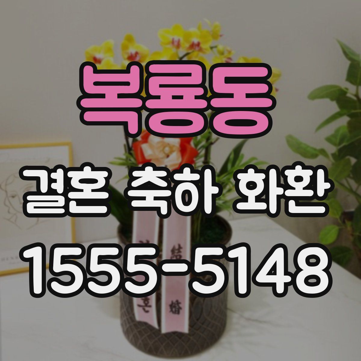 복룡동 결혼 축하 화환