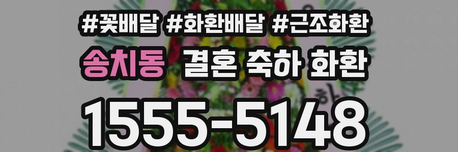 송치동 결혼 축하 화환
