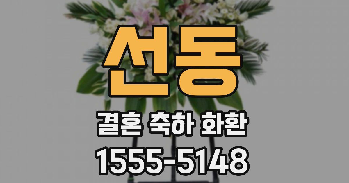 선동 결혼 축하 화환