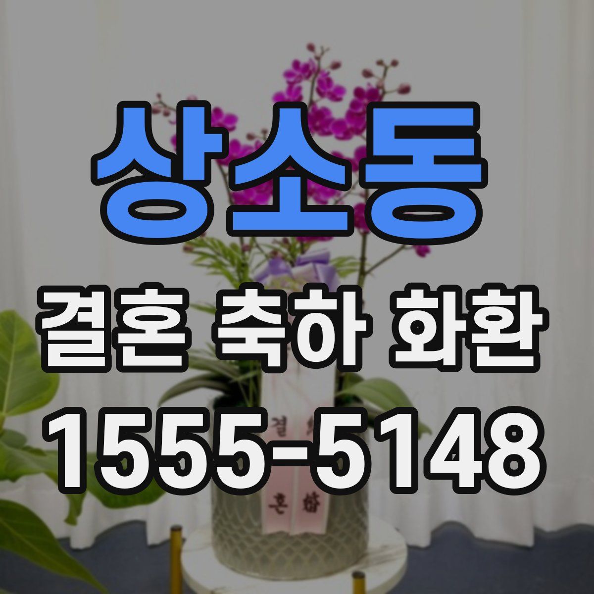 상소동 결혼 축하 화환