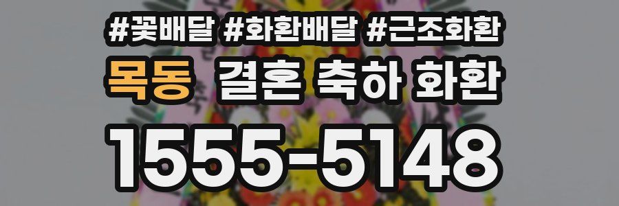 목동 결혼 축하 화환